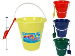 GRAND SEAU DE PLAGE DE 23 CM (9 PO) AVEC PELLE ASST